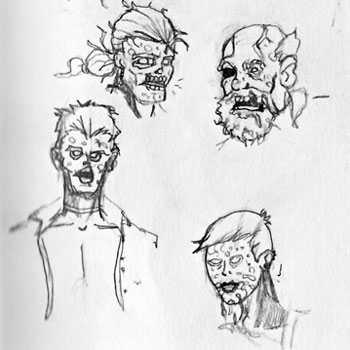 I See Dead People – Zombie Sketches for Dark New World Zombie Comic Book
