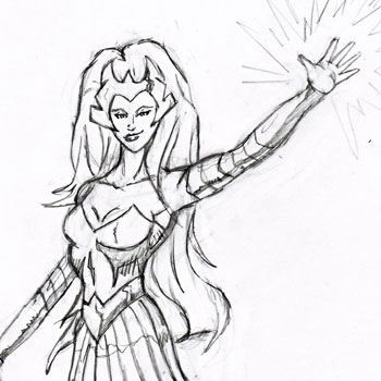 The Daily Comic Sketch Challenge – Enchantress (Marvel)
