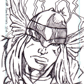 Sketch Card – Thor of the Avengers