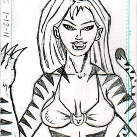 Sketch Card – Tigra