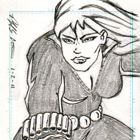 Sketch Card – Black Widow