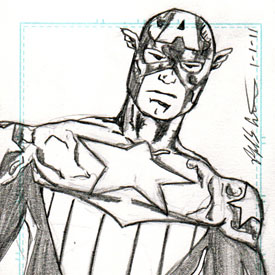 Sketch Card – New Captain America
