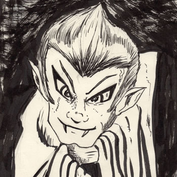 Spooky Cartoony Fun: My Inktober Vampire