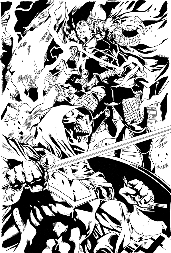 Inking-Thor-vs-Taskmaster