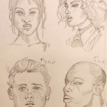 Faces Unveiled: A Gallery of New Portraits from My Sketchbook