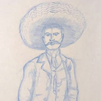 Artistic Surprises: Discovering Zapata in a Christmas Sketch
