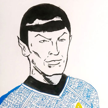 Live Long and Pattern: Inking Spock with a Splash of Color